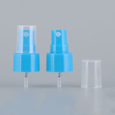 24mm 24/410 Plastic Fine Mist Sprayer Blue Alcohol Face Sprayer For Bottle