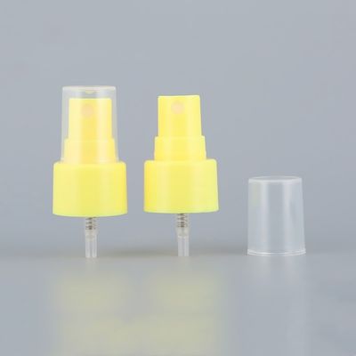 24mm 24/410 Plastic Mist Sprayer Yellow Alcohol Spray Pump For Bottle
