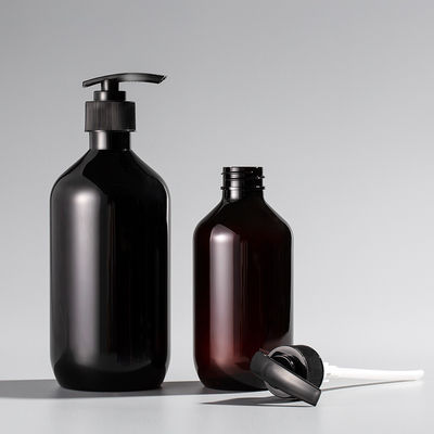 400ml 500ml 16oz Dark Black Plastic Shampoo Bottle Dispenser 32 Oz 1000ml 1 Litre Shampoo Bottle Pump