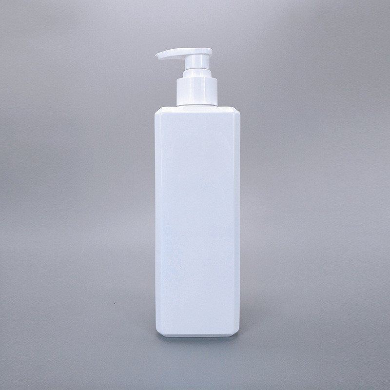 16.7oz 500ml Silver White Plastic Shampoo Pump Bottles Empty Lotion