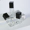 50ml Refillable Plastic Pump Bottle Transparent Square Liquid Foundation Essence