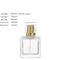 Customizable Luxury Glass Mist Spray Bottle 100ml Empty Square Perfume Bottle