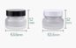 Customizable Cream Jar Containers 50g Empty Bottles Frosted Glass Jar