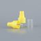 24mm 24/410 Plastic Mist Sprayer Yellow Alcohol Spray Pump For Bottle