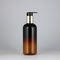 Amber Lotion Shower Conditioner Plastic Pump Shampoo Dispenser Bottle 7.4oz 13.5oz