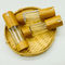 Gold Bamboo Airless Pump Bottle 30ml 1.01oz Airless Dispenser Bamboo Containers For Cosmetics