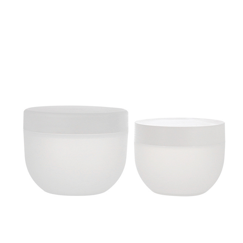 Customized 300g 500g Cream Jar Containers Empty Plastic Frosted Face ...