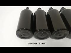 300ml 500ml Matte Black Plastic Shampoo Pump Bottle