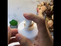 500ml Aluminum Pump Plastic Shampoo Bottle White Body Wash Bottle