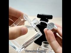 Glass Mist Spray 30ml 50ml Luxury Black Empty Square Perfume Bottle