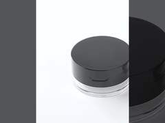 20g Clear Plastic Loose Power Finishing Power  Cosmetic Jar With Mirror Lid